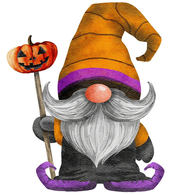 Halloween Village Gnome 3 Fabric Panel - ineedfabric.com