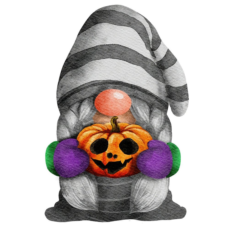 Halloween Village Gnome 4 Fabric Panel - ineedfabric.com