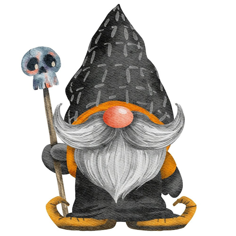 Halloween Village Gnome 5 Fabric Panel - ineedfabric.com