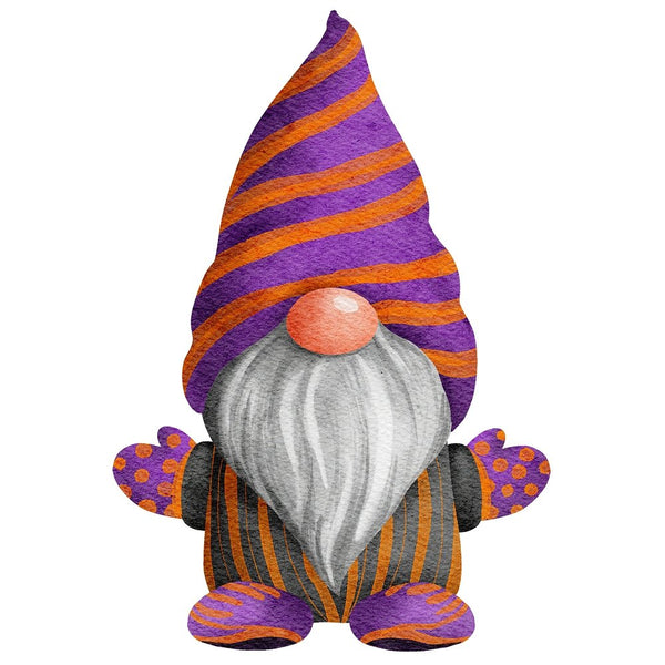 Halloween Village Gnome 8 Fabric Panel - ineedfabric.com