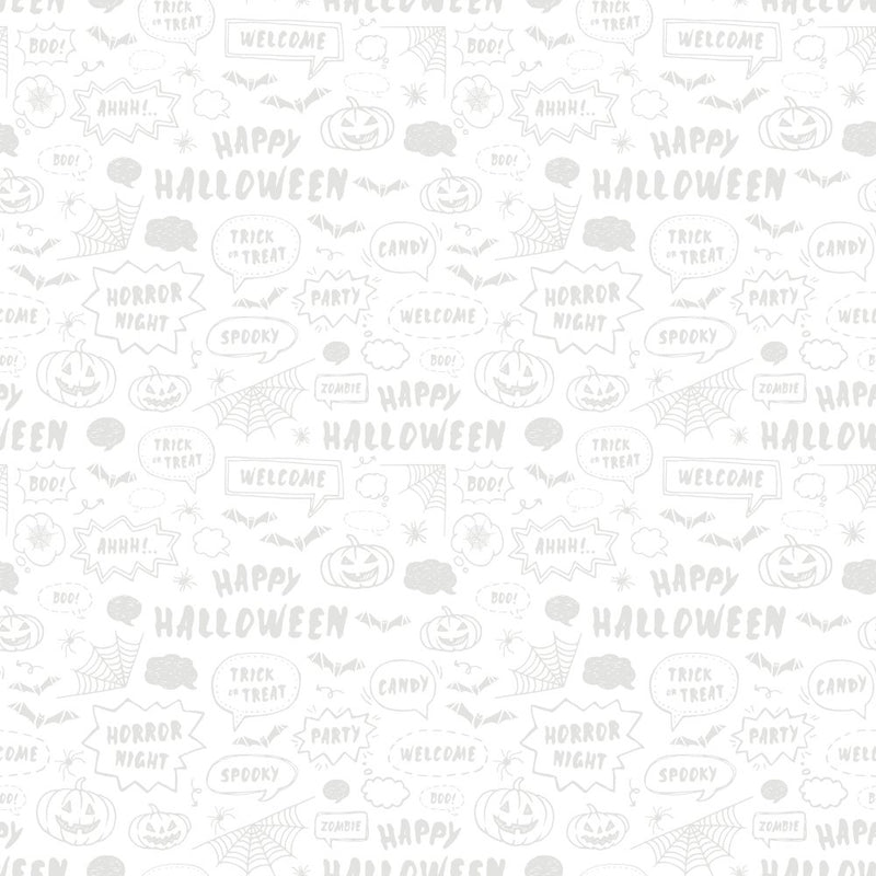 Halloween Words Tone on Tone Fabric - ineedfabric.com
