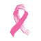 Hand Brushed Breast Cancer Ribbon Fabric Panel - ineedfabric.com