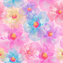 Hand Drawn Blooming Flowers Fabric - ineedfabric.com