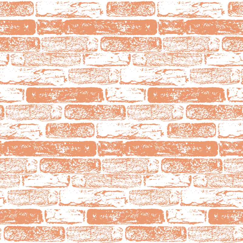 Hand Drawn Brick Wall Fabric - Copper River - ineedfabric.com