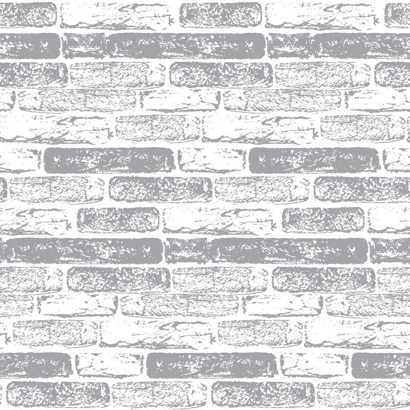 Hand Drawn Brick Wall Fabric - Dusty Gray - ineedfabric.com