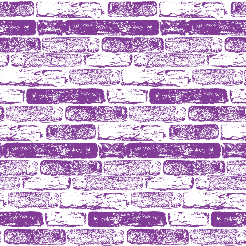 Hand Drawn Brick Wall Fabric - Grape - ineedfabric.com