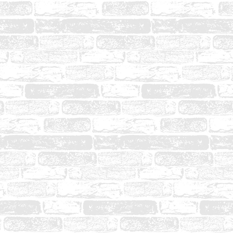 Hand Drawn Brick Wall Fabric - Platinum - ineedfabric.com