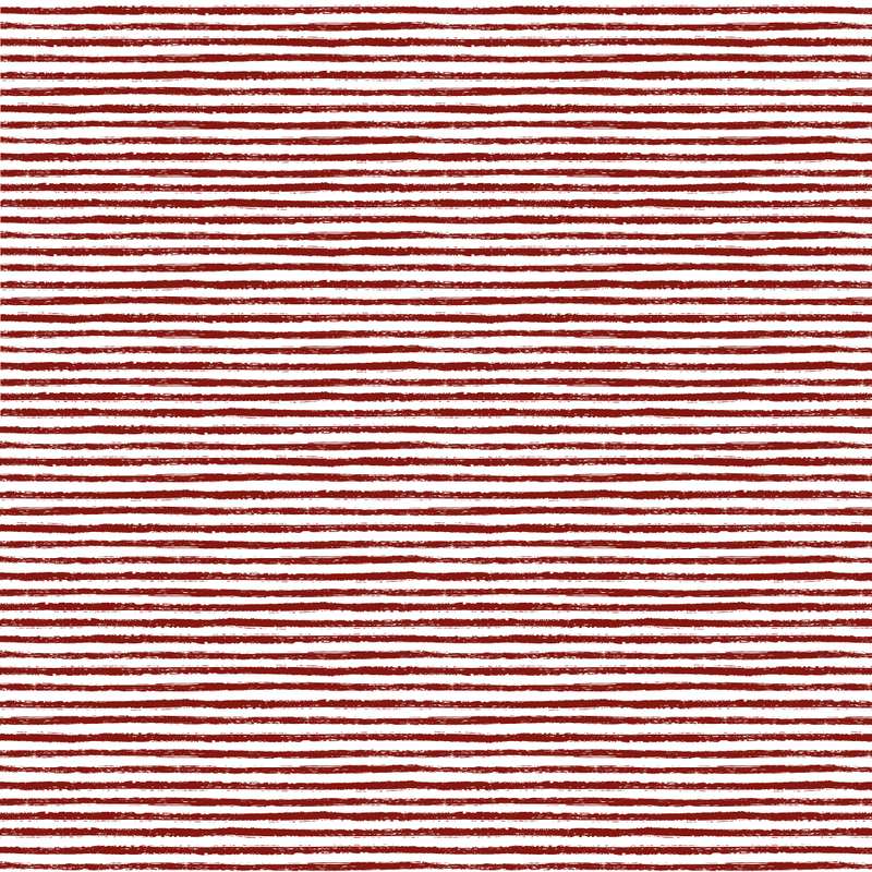 Hand Drawn Brush Stripes Fabric - Barn Red - ineedfabric.com