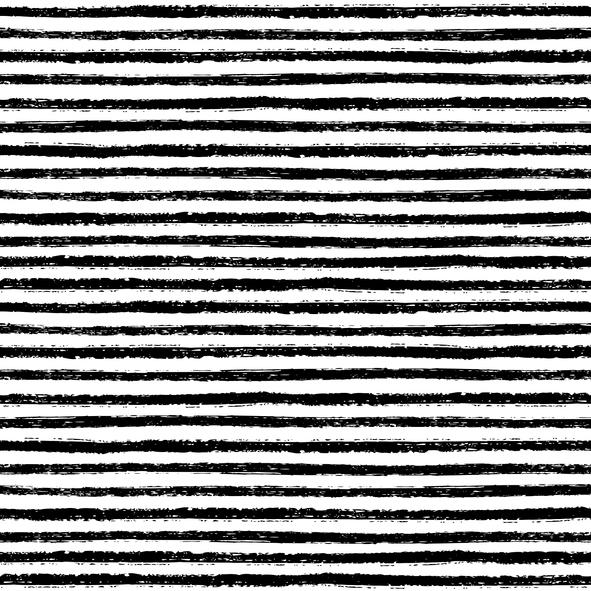 Hand Drawn Brush Stripes Fabric - Black - ineedfabric.com