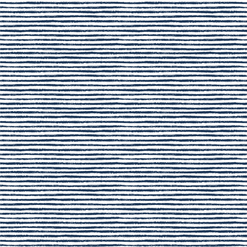 Hand Drawn Brush Stripes Fabric - Navy Blue - ineedfabric.com