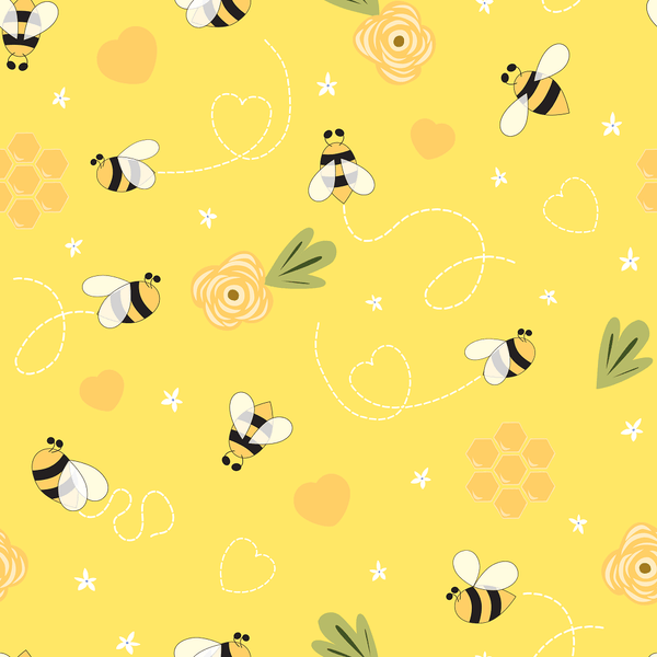 Bee Fabric, Bumble Bee Fabric, Honey Bee, Custom Print Fabric, Kona Cotton,  Liverpool Knit, Bullet Knit. BB12 