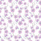 Hand Drawn Elegant Purple Floral Fabric - ineedfabric.com