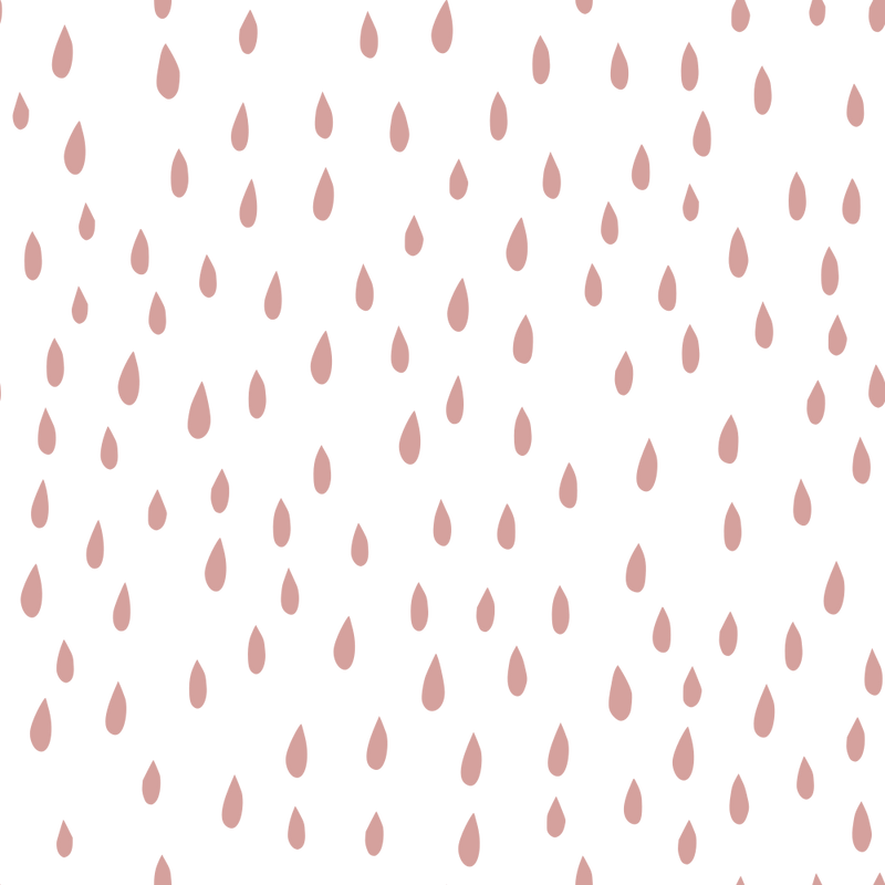 Hand Drawn Raindrops Fabric - Rose Gold - ineedfabric.com