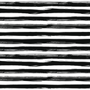 Hand Drawn Stripes Fabric - Black/White - ineedfabric.com