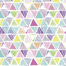 Hand Drawn Triangle Pattern Fabric Variation 1 - ineedfabric.com