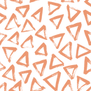 Hand Drawn Triangles Fabric - Copper River - ineedfabric.com