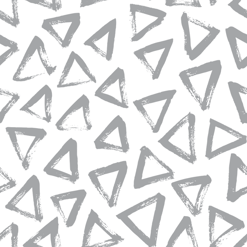 Hand Drawn Triangles Fabric - Dusty Gray - ineedfabric.com