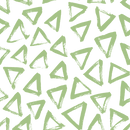 Hand Drawn Triangles Fabric - Pistachio Green - ineedfabric.com