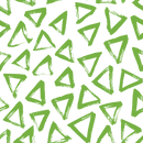 Hand Drawn Triangles Fabric - Spring Green - ineedfabric.com