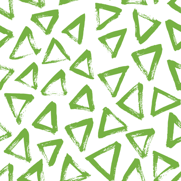 Hand Drawn Triangles Fabric - Spring Green - ineedfabric.com