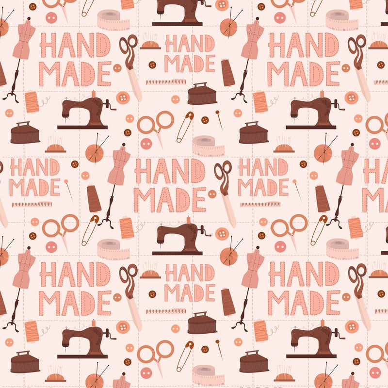 Hand Made Sewing Fabric - Pink - ineedfabric.com