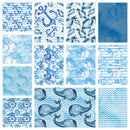 Hand Painted Nautical Fabric Collection - 1 Yard Bundle - ineedfabric.com