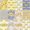 Hand Painted Sunflowers Fabric Collection - 1/2 Yard Bundle - ineedfabric.com