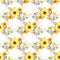 Hand Painted Sunflowers on Tan Flowers Fabric - ineedfabric.com
