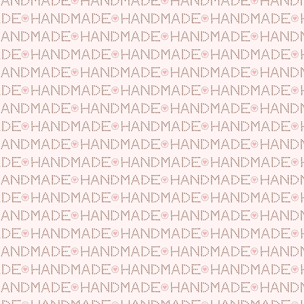 Handmade Lettering Fabric - Pink - ineedfabric.com