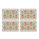 Happy Christmas Gnomes Rectangular Placemats Fabric Panel - ineedfabric.com