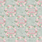 Happy Easter Wreath on Polka Dot Fabric - Green - ineedfabric.com