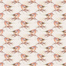 Happy Fall Birds on Dots Fabric - ineedfabric.com