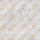 Happy Fall Branches on Gray Stripes Fabric - ineedfabric.com