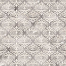 Happy Fall Gray Damask Fabric - ineedfabric.com