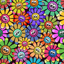 Happy Florals 6 Fabric - ineedfabric.com