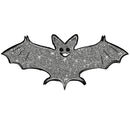 Happy Halloween Bat Fabric - Gray - ineedfabric.com