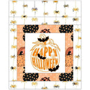 Happy Halloween Mini Wall Hanging 9" x 9" - ineedfabric.com