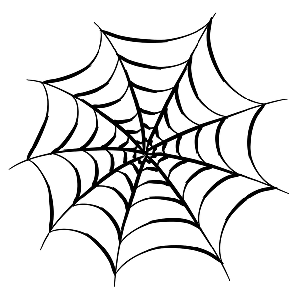 Happy Halloween Spider Web Fabric - ineedfabric.com