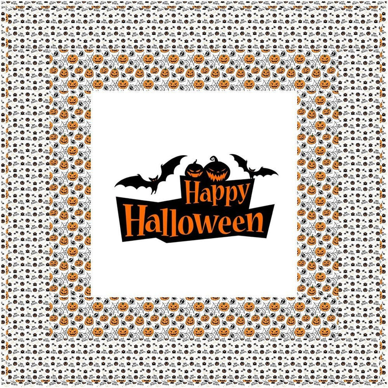 Happy Halloween Wall Hanging/Lap Quilt Kit - 42" x 42" - ineedfabric.com
