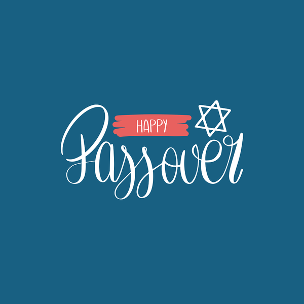 Happy Passover Font Fabric Panel - ineedfabric.com
