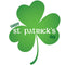 Happy St. Patrick's Day Shamrock Fabric Panel - ineedfabric.com