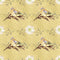 Happy Thanksgiving Birds on Texture Fabric - ineedfabric.com