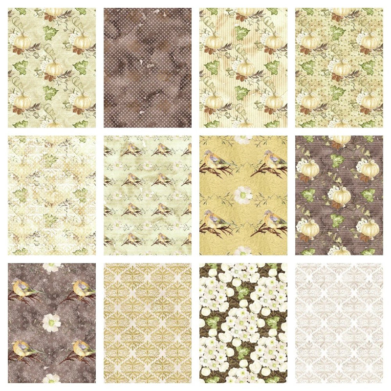 Happy Thanksgiving Fabric Collection - 1/2 Yard Bundle - ineedfabric.com