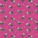 Hasbro, Mr. Monopoly Toss Fabric - Pink - ineedfabric.com