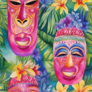 Hawaiian Tiki Luau Pattern 1 Fabric - ineedfabric.com