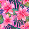 Hawaiian Tiki Luau Pattern 10 Fabric - ineedfabric.com