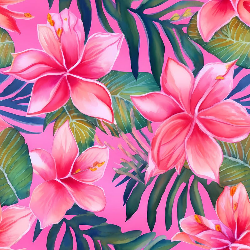 Hawaiian Tiki Luau Pattern 10 Fabric - ineedfabric.com