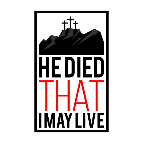 He Died That I May Live Fabric Panel - ineedfabric.com