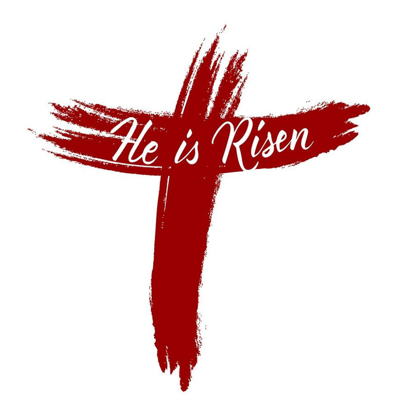 He Is Risen Cross Fabric Panel – ineedfabric.com