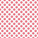 Hearts and Circles Fabric - White - ineedfabric.com